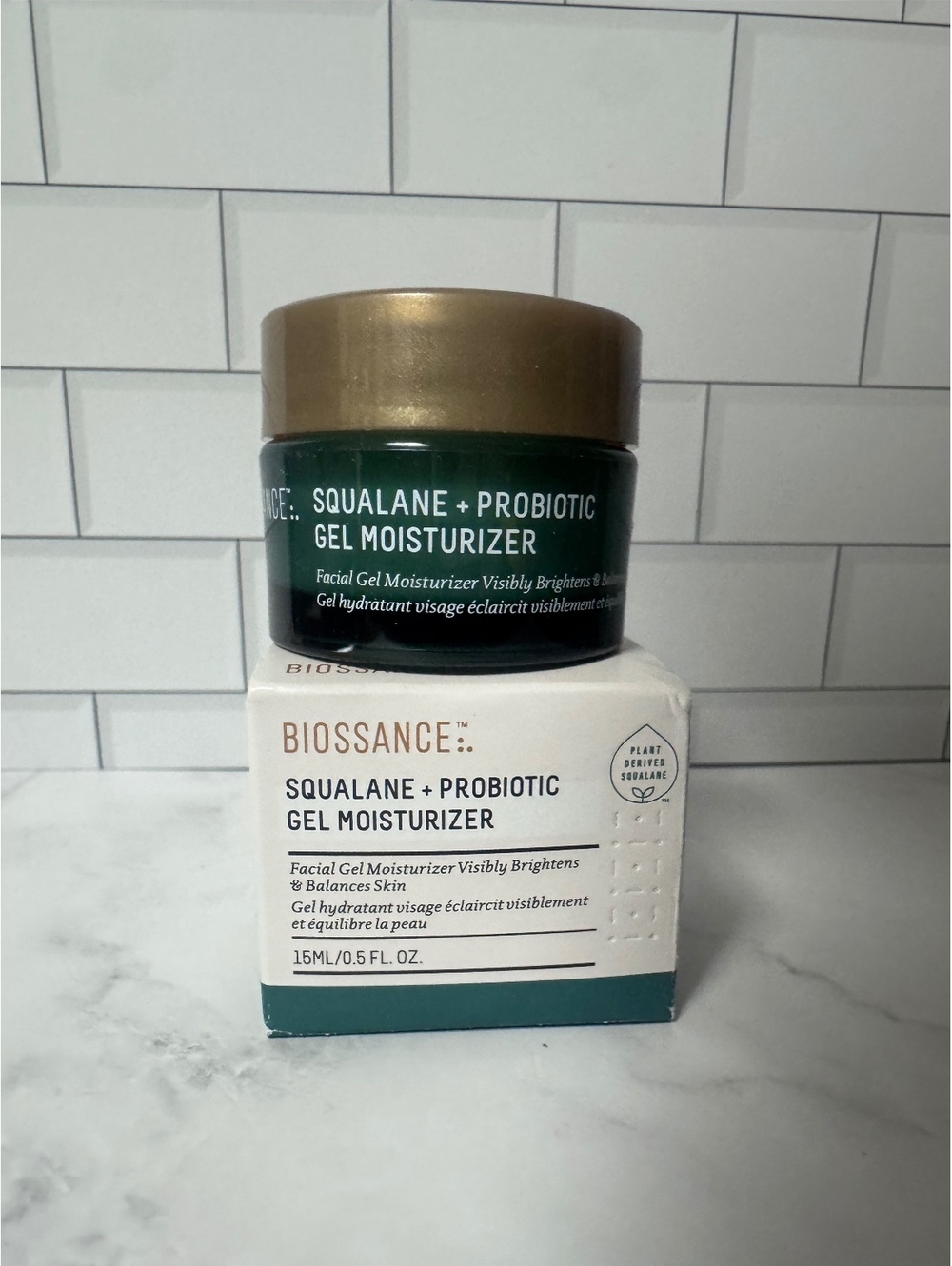 Biossance Squalane + Probiotic Gel Moisturizer 15mL 0.5 oz